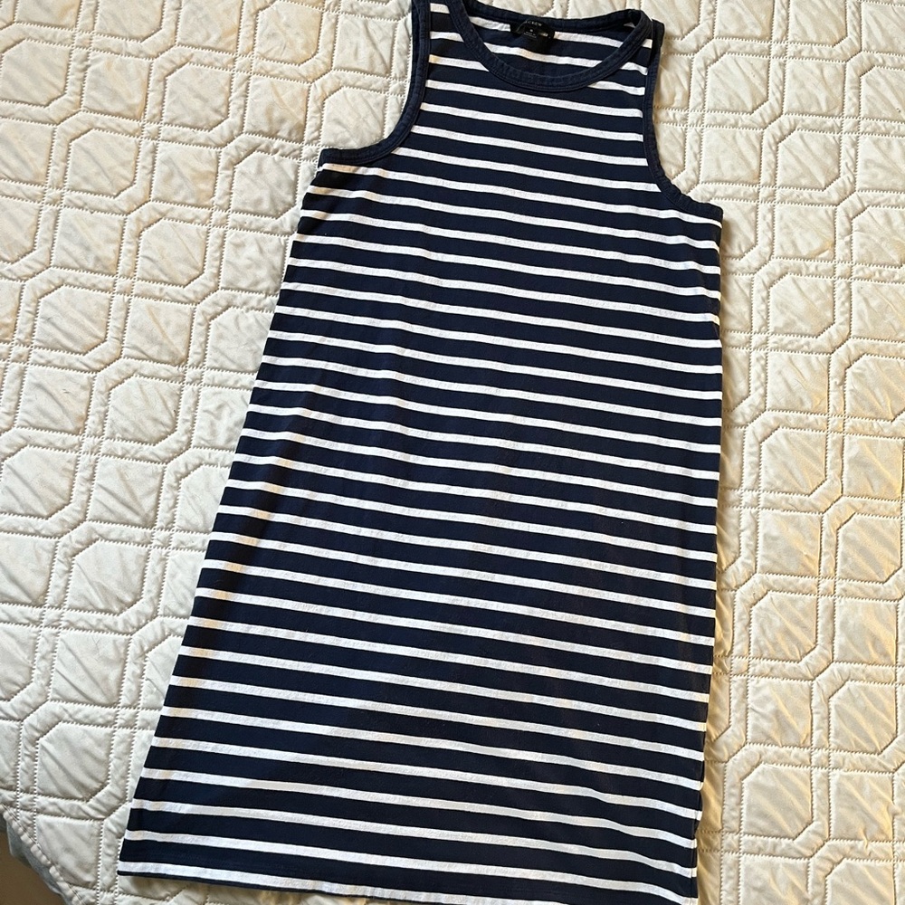 ⭐️ 3/$30 or 6/$50! J. Crew Navy and Cream Striped Dress